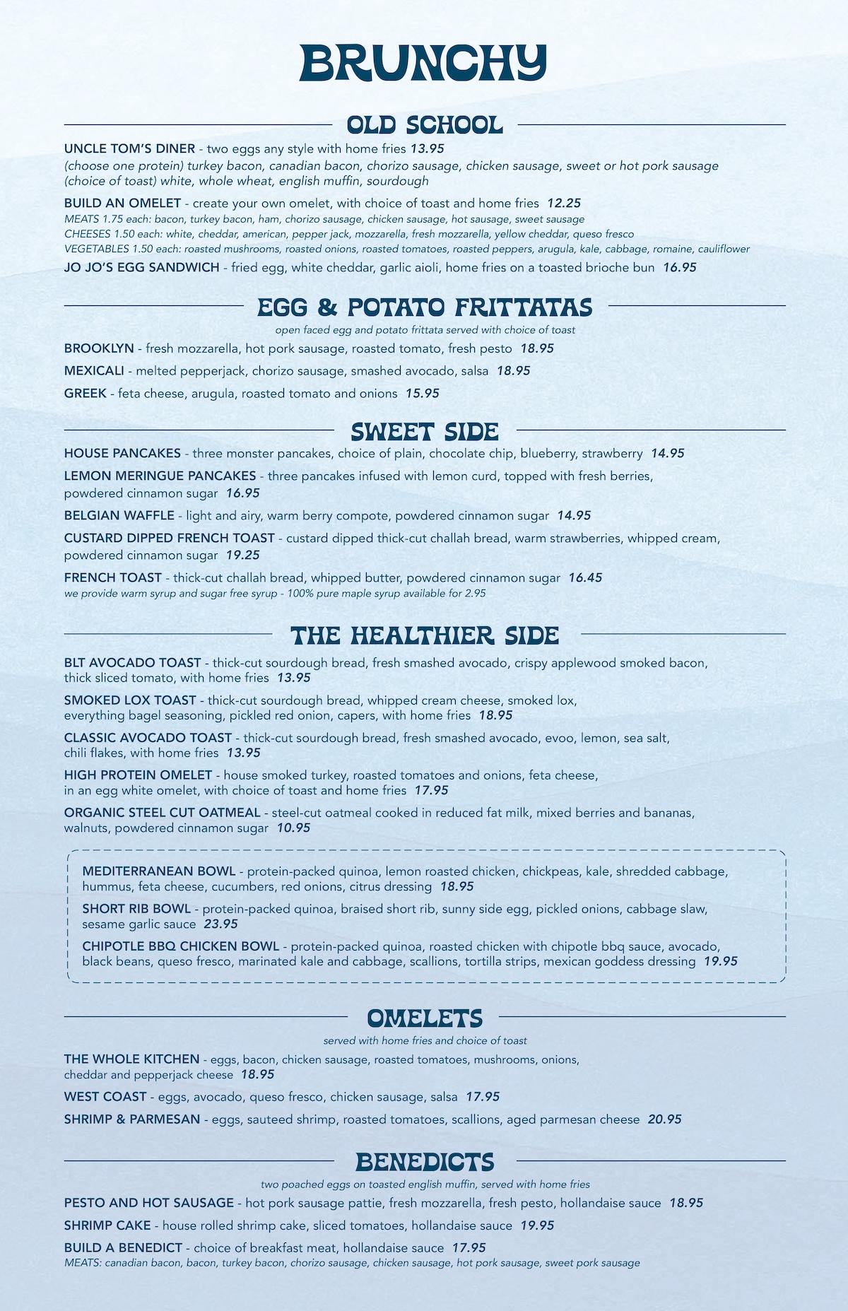 Brunch Menu